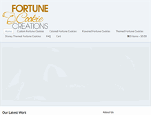 Tablet Screenshot of fortunecookiecreations.com
